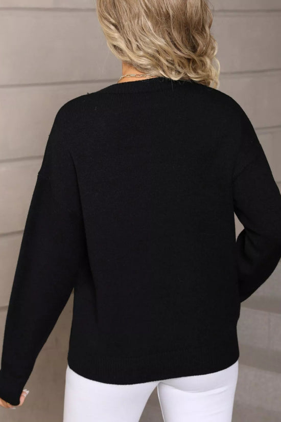 Love Club Heart Graphic Knit Sweater – Valentine’s Day Edition - Livirosa Shop